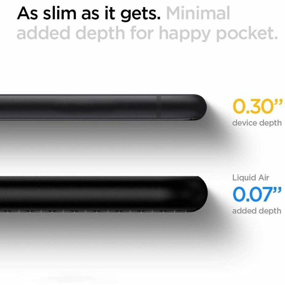 Pouzdro pro Apple iPhone SE (2022) / SE (2020) / 8 / 7, Spigen, Liquid Air, Černá 042CS20511