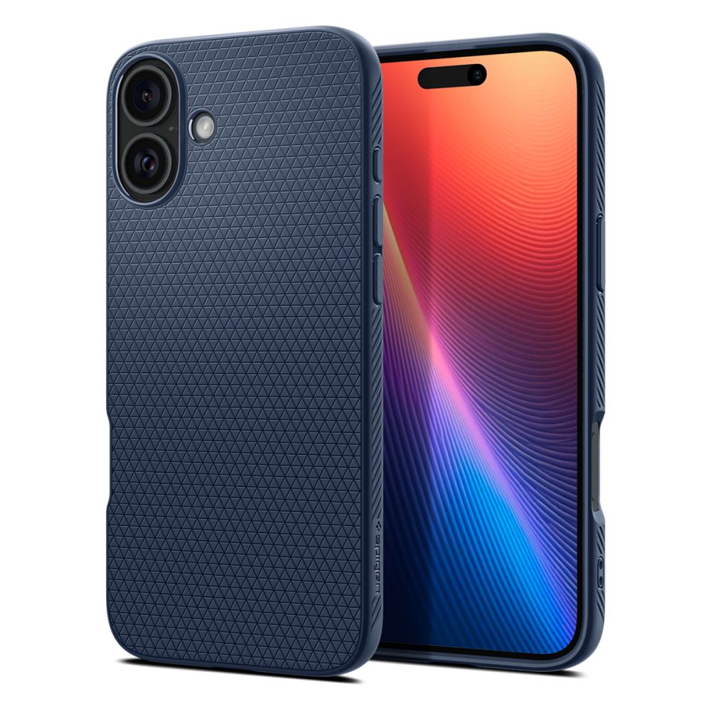 Pouzdro pro Apple iPhone 16, Spigen, Liquid Air, modré ACS08195