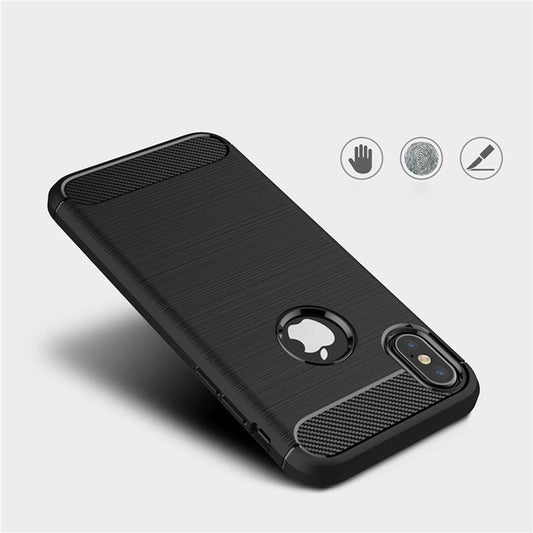 Pouzdro pro Apple iPhone XS / X, Techsuit, Carbon, Černá