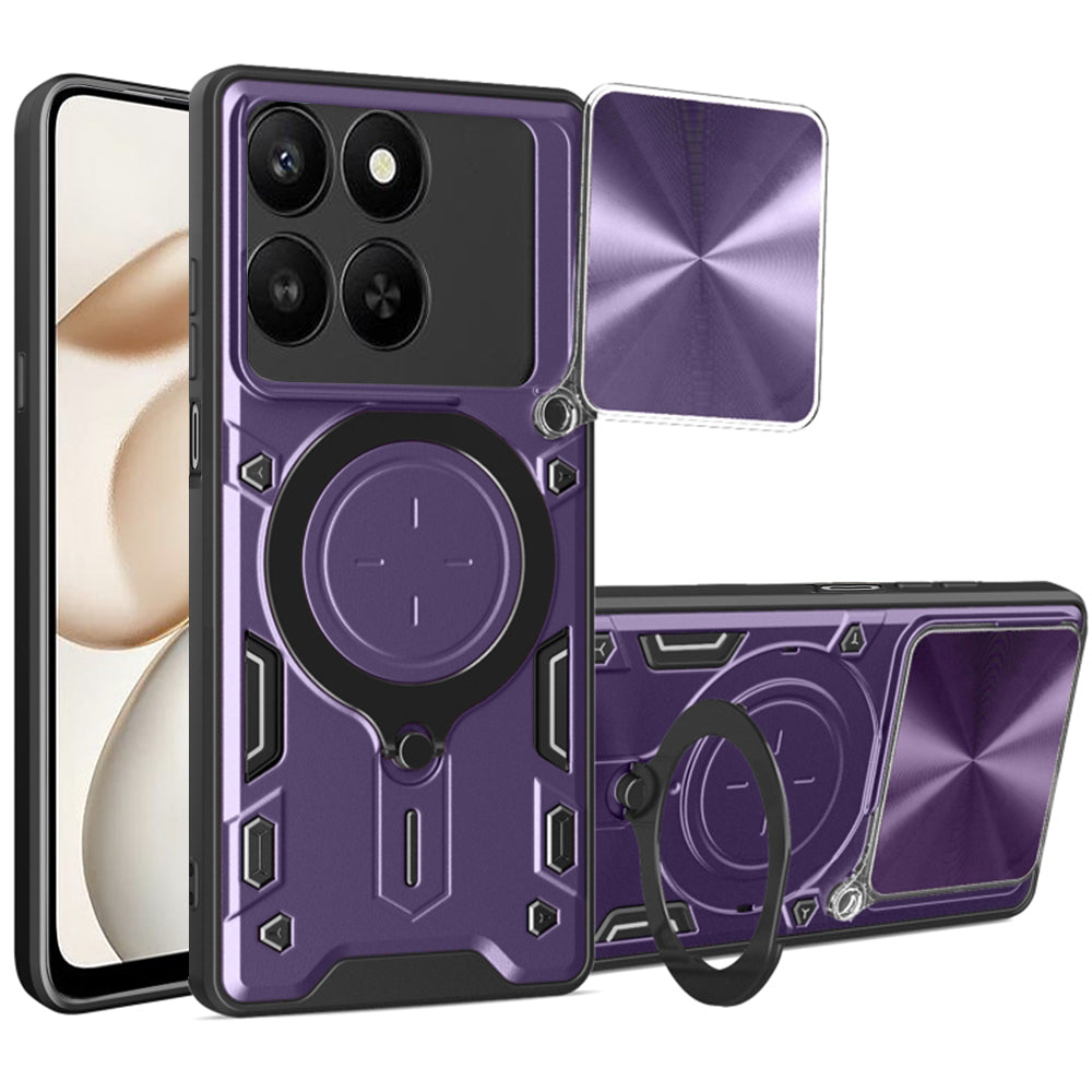 Pouzdro pro Honor 400 Smart 4G / X7d 4G / 400 Smart 5G, Techsuit, CamGuard Pro, Fialové