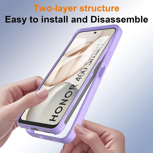 Pouzdro pro Honor 400 Smart 4G / X7d 4G / 400 Smart 5G, Techsuit, ColorVerse 360, Fialové