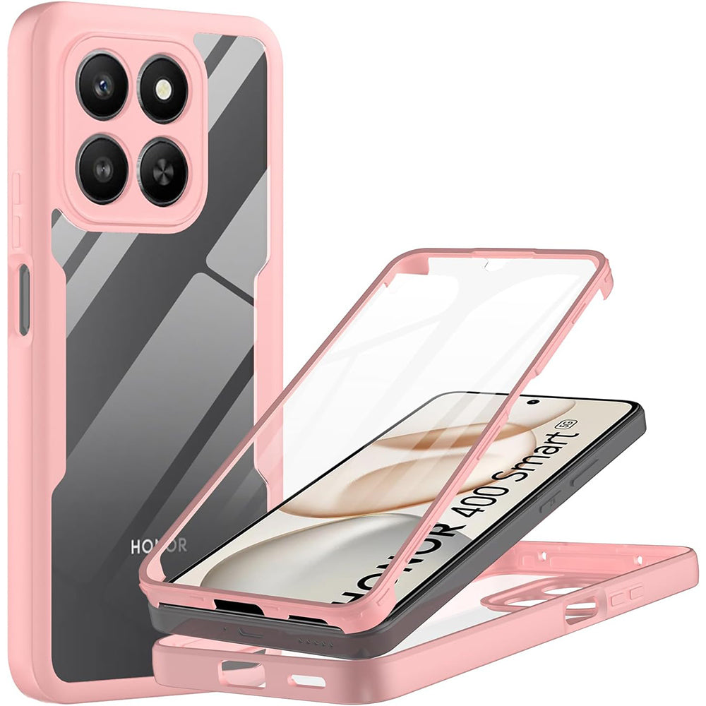 Pouzdro pro Honor 400 Smart 4G / X7d 4G / 400 Smart 5G, Techsuit, ColorVerse 360, Růžové