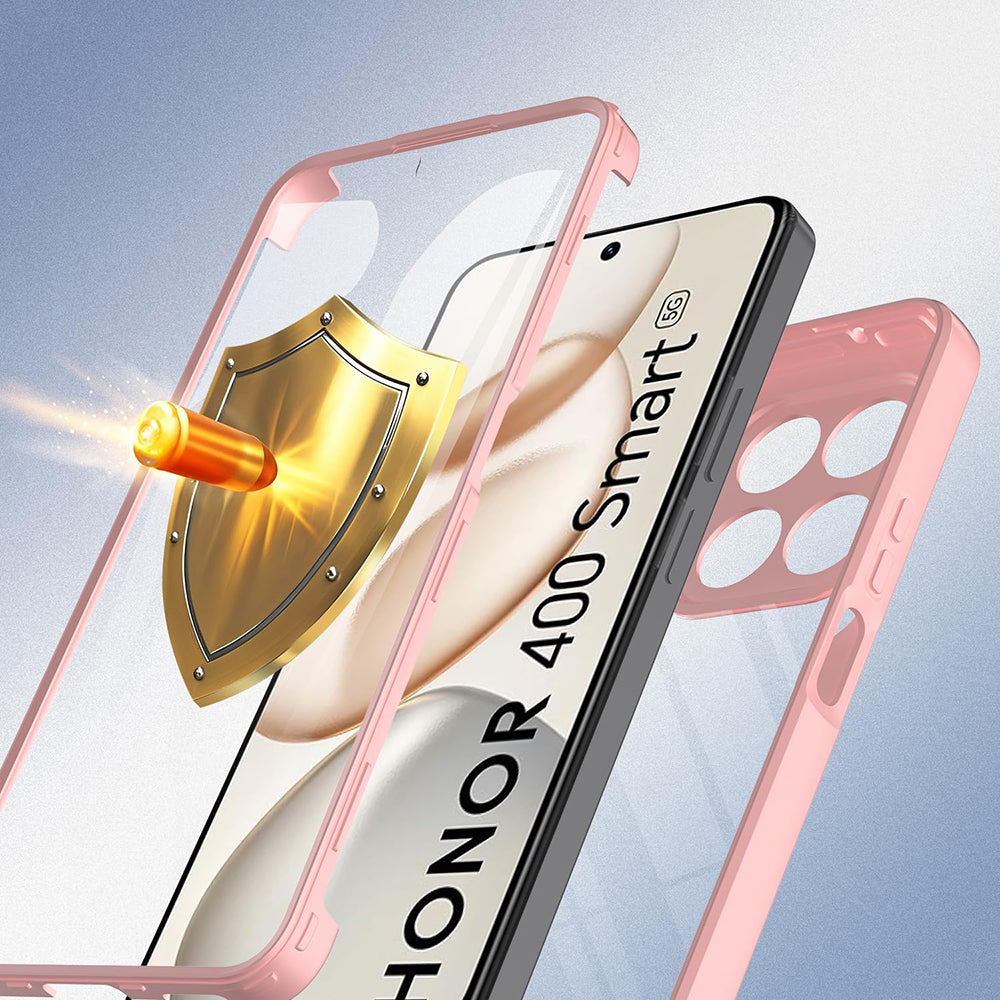 Pouzdro pro Honor 400 Smart 4G / X7d 4G / 400 Smart 5G, Techsuit, ColorVerse 360, Růžové