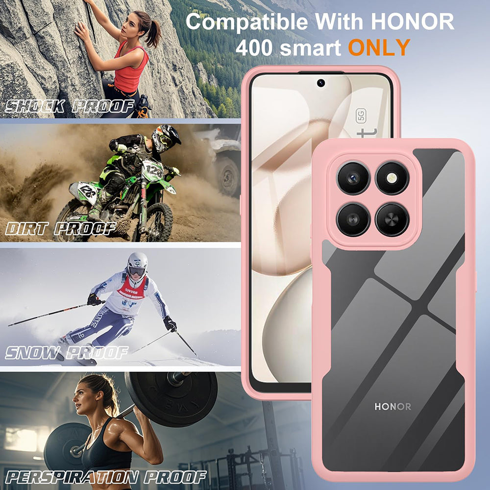 Pouzdro pro Honor 400 Smart 4G / X7d 4G / 400 Smart 5G, Techsuit, ColorVerse 360, Růžové