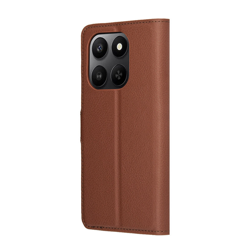 Pouzdro pro Honor 400 Smart 4G / X7d 4G / 400 Smart 5G, Techsuit, Leather Folio, hnědá