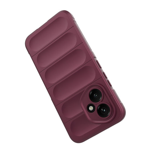 Pouzdro pro Honor 400, Techsuit, Magic Shield, Tmavě červená