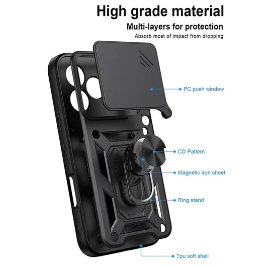 Pouzdro pro Honor 600 Lite, OEM, CamShield, Černé
