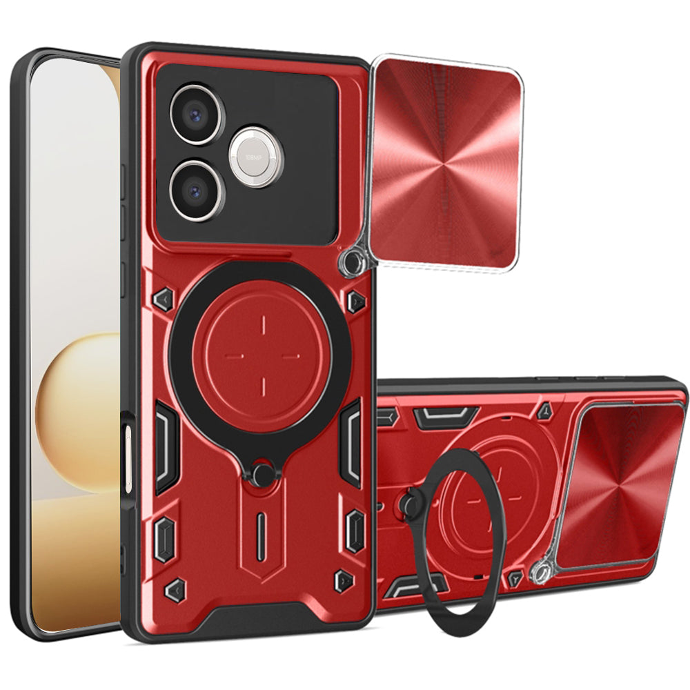 Pouzdro pro Honor 600 Lite, Techsuit, CamGuard Pro, Červené