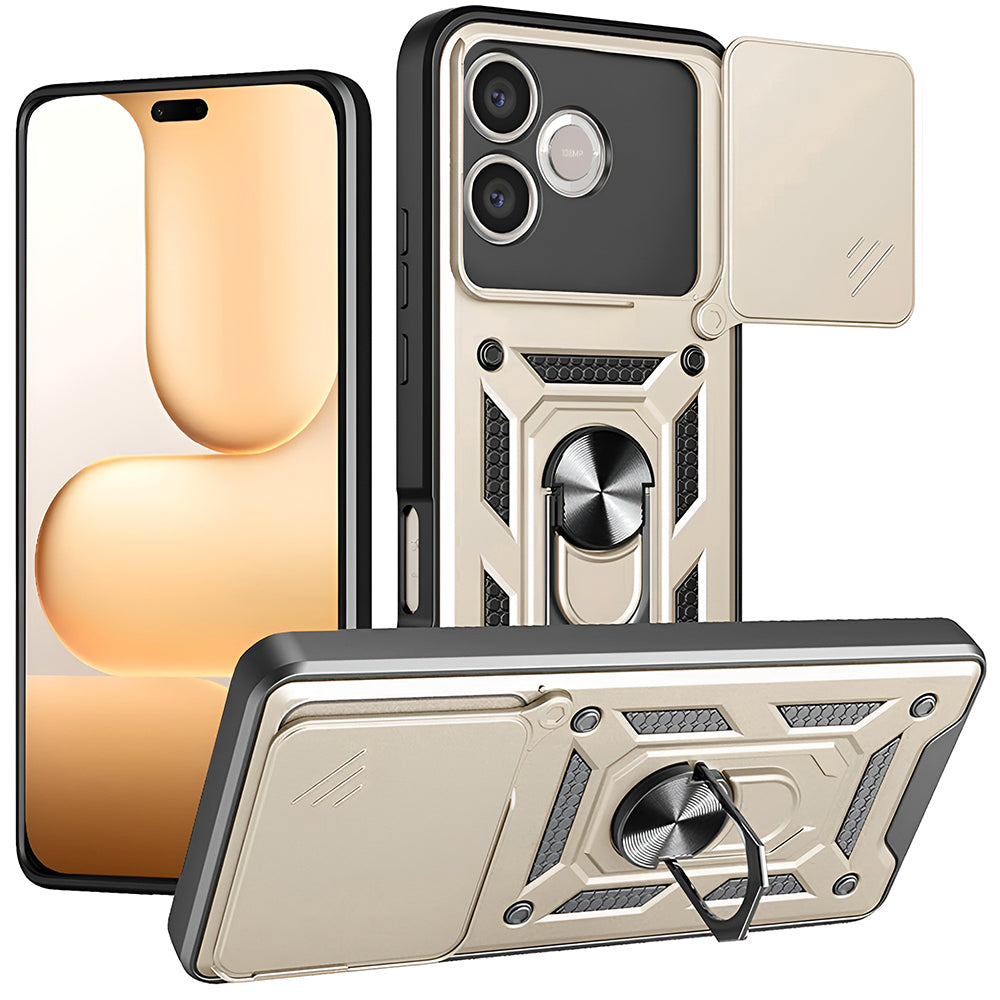 Pouzdro pro Honor 600 Lite, Techsuit, CamShield, Zlaté