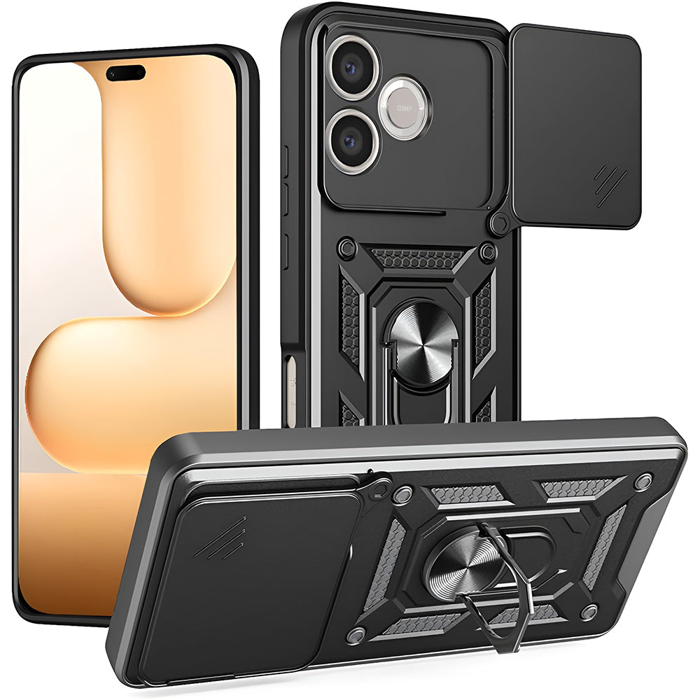 Pouzdro pro Honor 600 Lite, Techsuit, CamShield, Černá