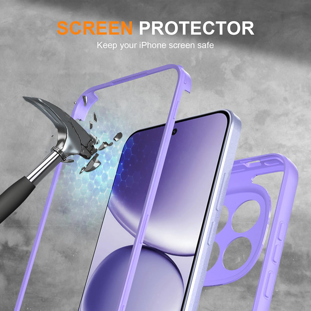 Pouzdro pro Honor 600 Lite, Techsuit, ColorVerse 360, Fialová