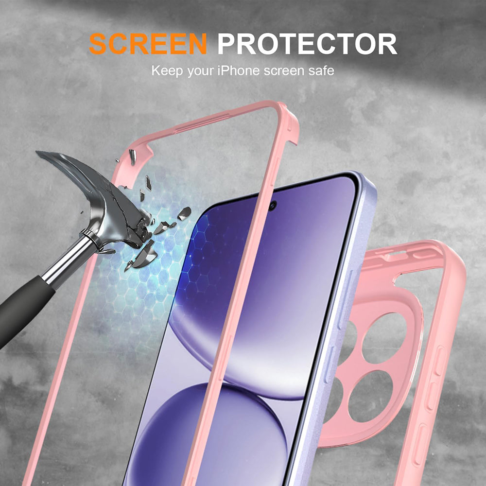 Pouzdro pro Honor 600 Lite, Techsuit, ColorVerse 360, Růžové