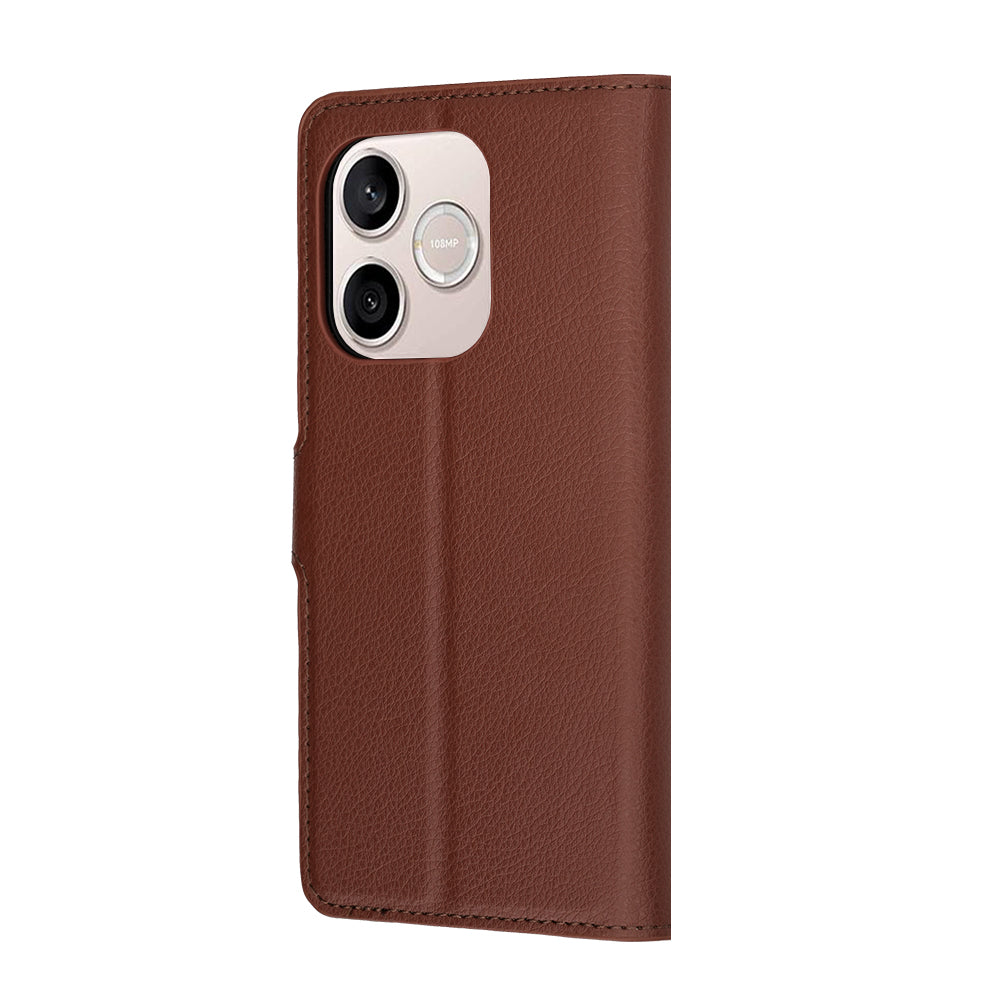 Pouzdro pro Honor 600 Lite, Techsuit, Leather Folio, hnědé