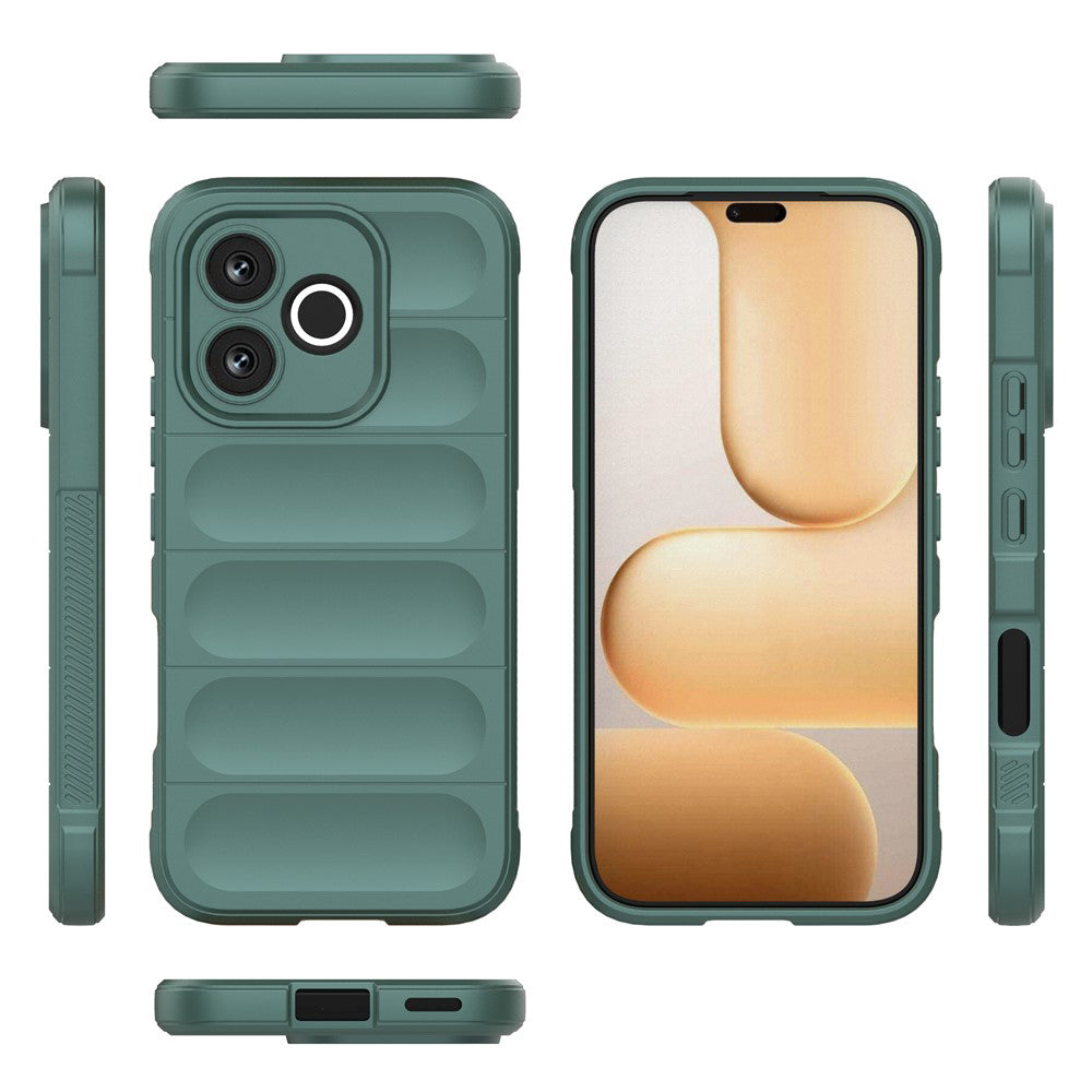 Pouzdro pro Honor 600 Lite, Techsuit, Magic Shield, Zelené