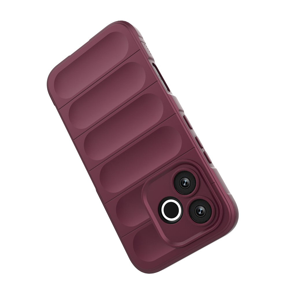 Pouzdro pro Honor 600 Lite, Techsuit, Magic Shield, Tmavě červená