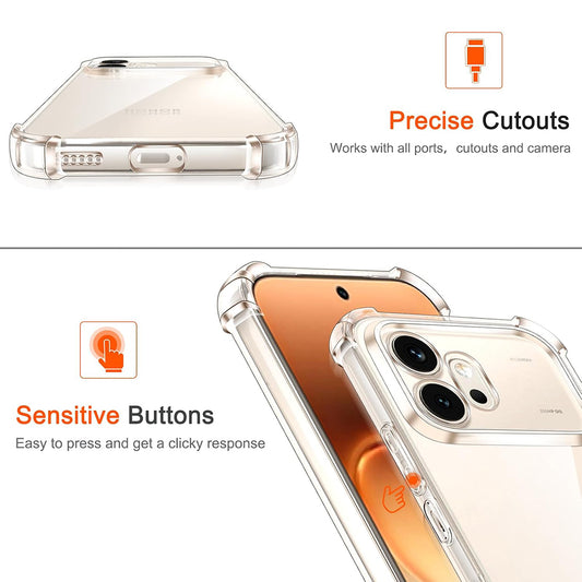 Pouzdro pro Honor 600 Pro, Techsuit, Shockproof Clear, Transparentní