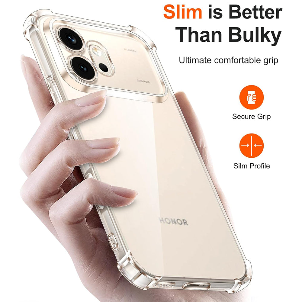 Pouzdro pro Honor 600 Pro, Techsuit, Shockproof Clear, Transparentní