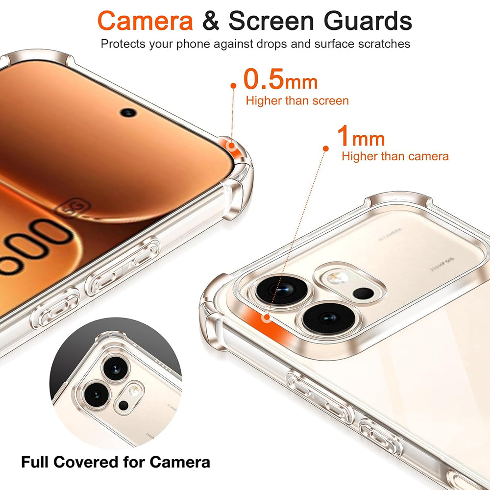 Pouzdro pro Honor 600 Pro, Techsuit, Shockproof Clear, Transparentní