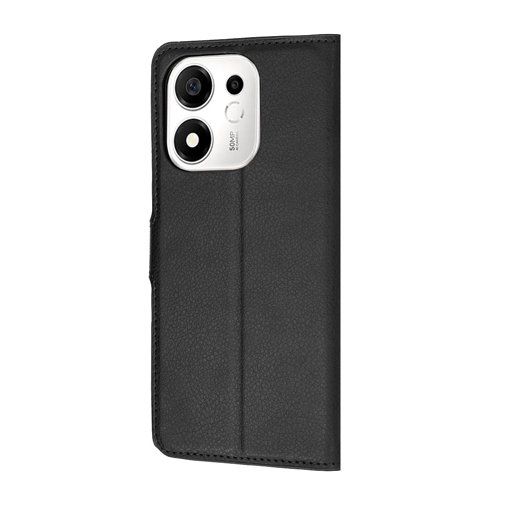 Pouzdro pro Honor 600 Smart, Techsuit, kožené folio, černé