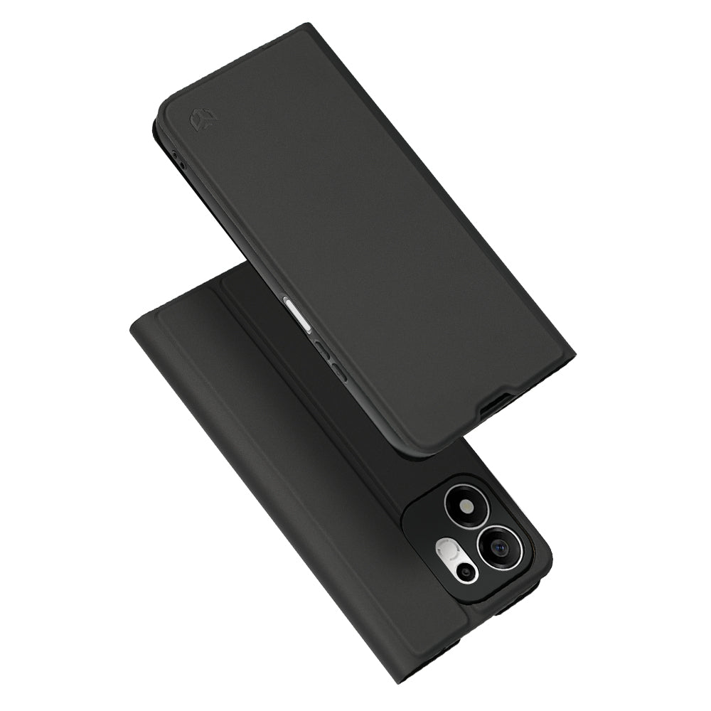 Pouzdro pro Honor 600 Smart, Techsuit, Magskin Book Long Blitz Cutout, Černé