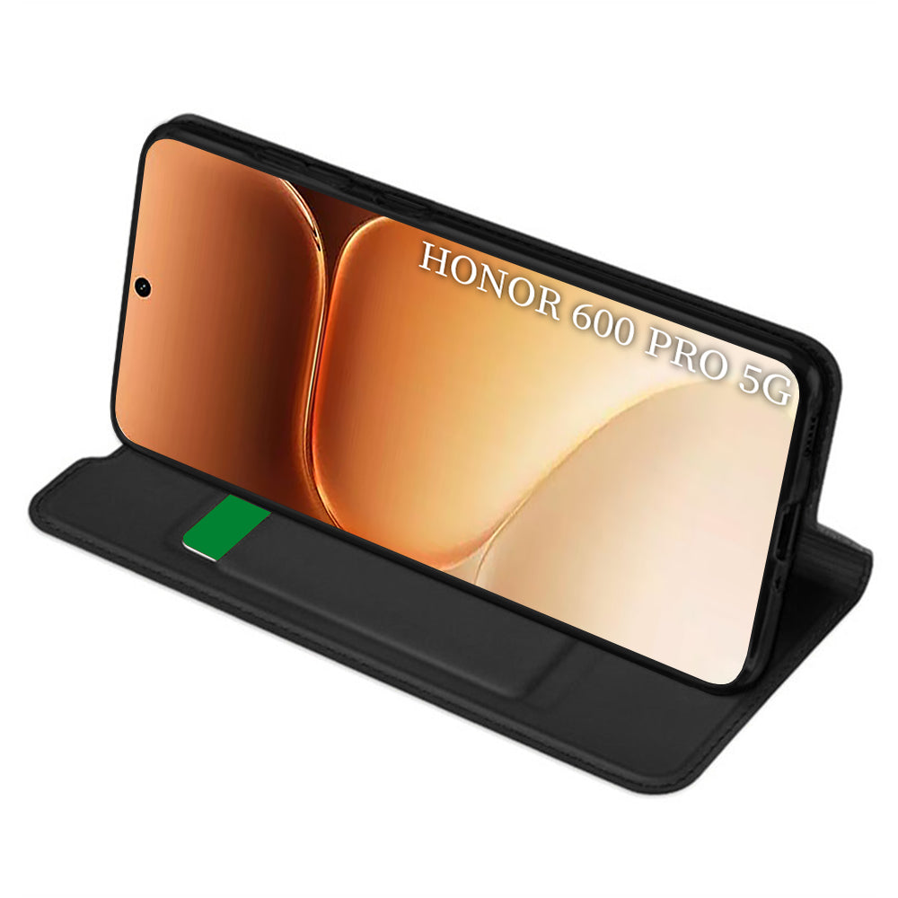 Pouzdro pro Honor 600 Smart, Techsuit, Magskin Book Long Blitz Cutout, Černé