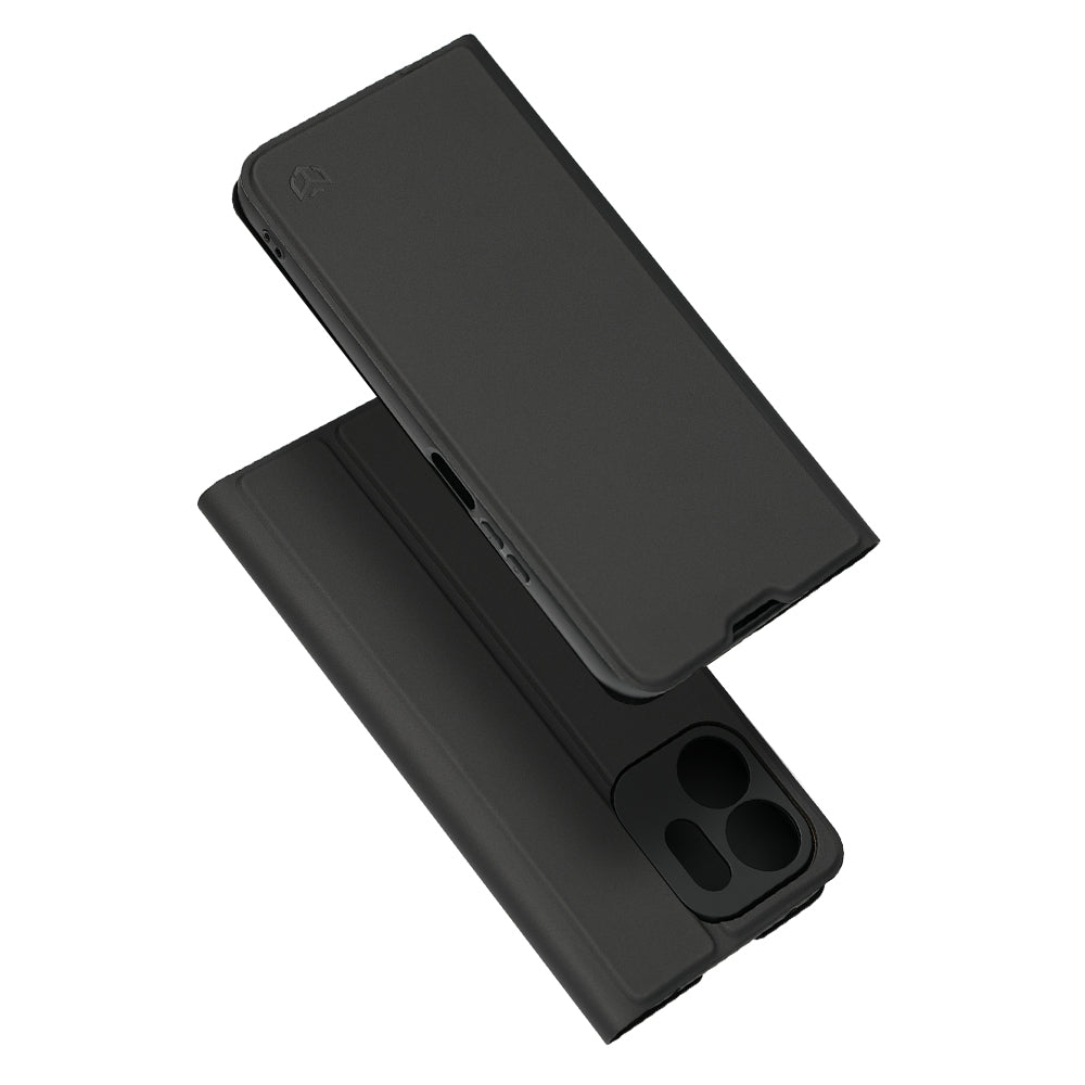 Pouzdro pro Honor 600 Smart, Techsuit, Magskin Book Long Blitz Cutout, Černé