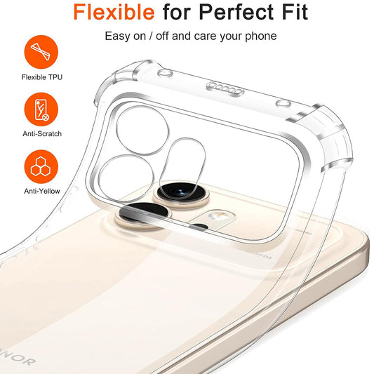 Pouzdro pro Honor 600, Techsuit, Shockproof Clear, Transparentní