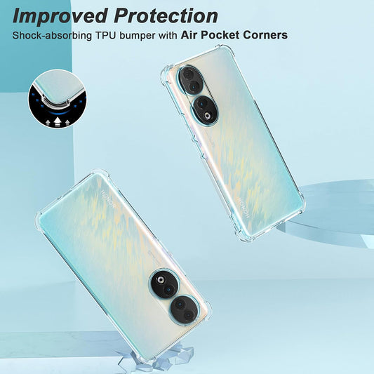 Pouzdro pro Honor 90 Pro, Techsuit, Odolné proti nárazům, Průhledné