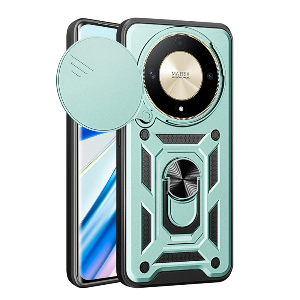 Pouzdro pro Honor Magic6 Lite, Techsuit, CamShield, Zelené