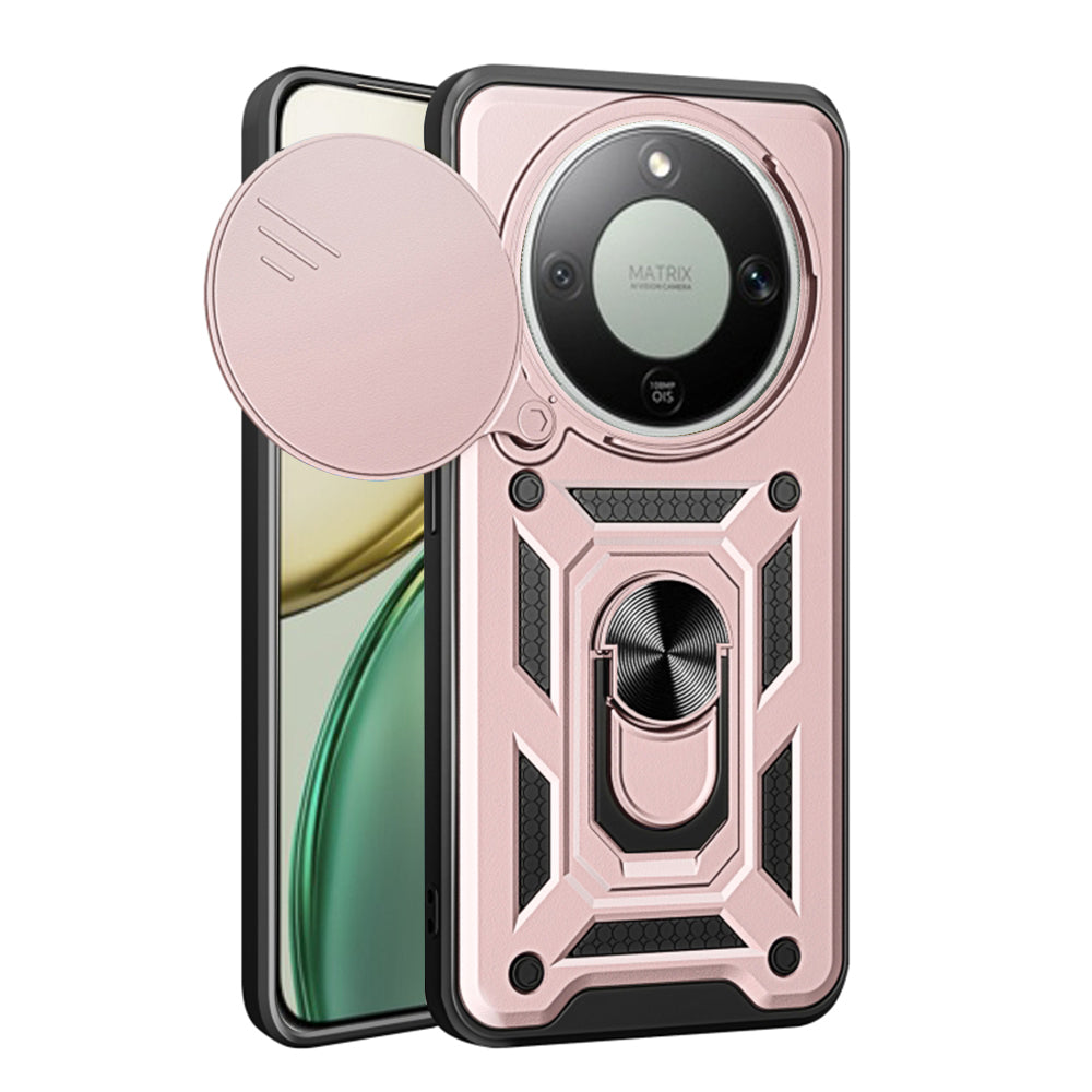 Pouzdro pro Honor Magic8 Lite, Techsuit, CamShield, Růžové Zlato