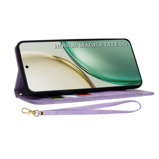 Pouzdro pro Honor Magic8 Lite, Techsuit, FlipCraft, Fialové