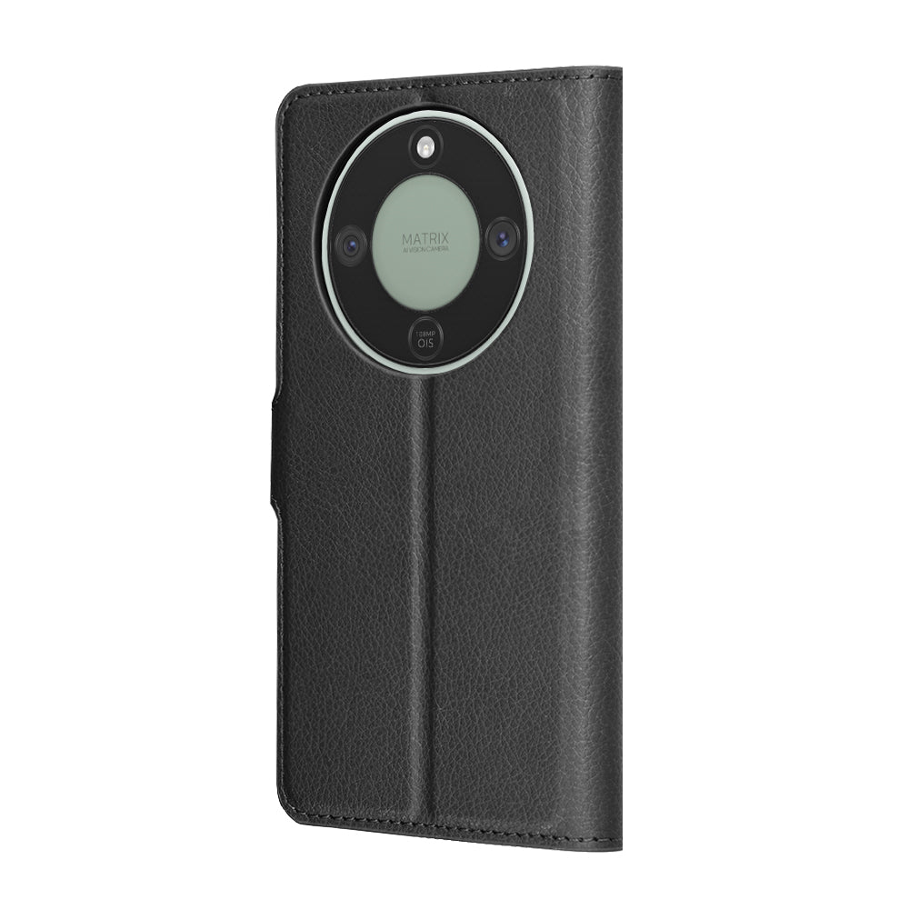 Pouzdro pro Honor Magic8 Lite, Techsuit, Leather Folio, Černá