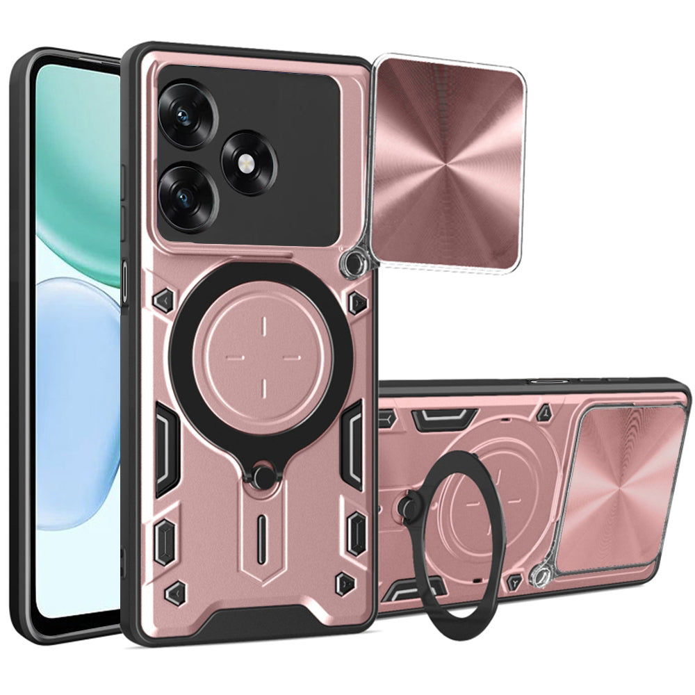 Pouzdro pro Honor X5c Plus, Techsuit, CamGuard Pro, Růžové Zlato