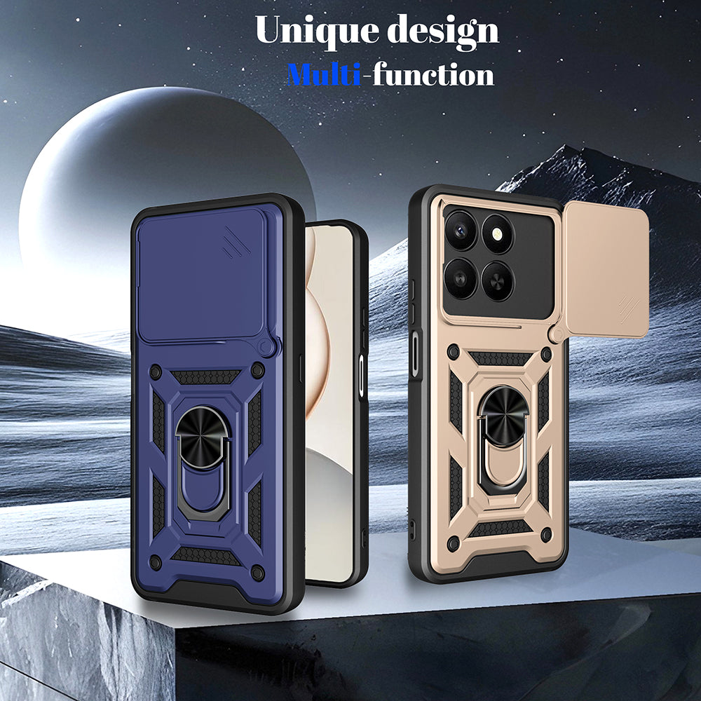 Pouzdro pro Honor X5c Plus, Techsuit, CamShield, Růžové Zlato