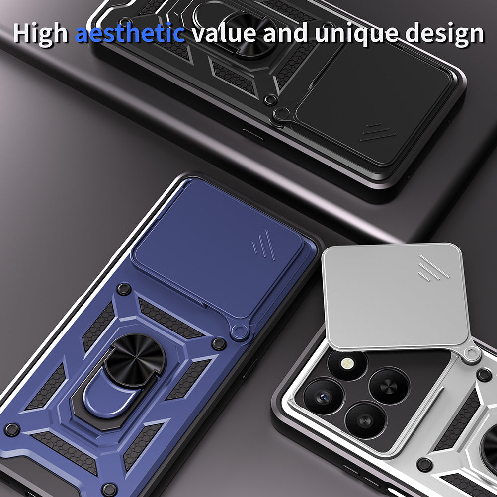 Pouzdro pro Honor X5c Plus, Techsuit, CamShield, Růžové Zlato