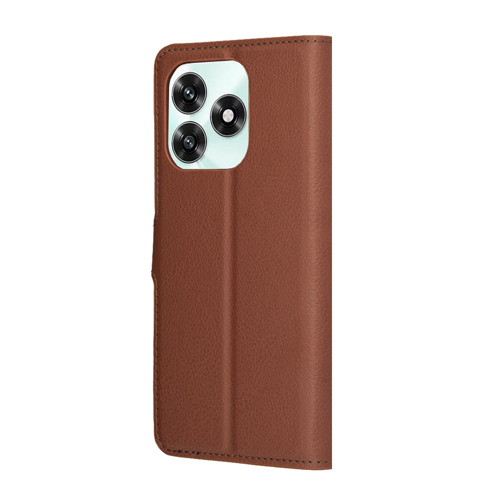 Pouzdro pro Honor X5c Plus, Techsuit, Leather Folio, Hnědá