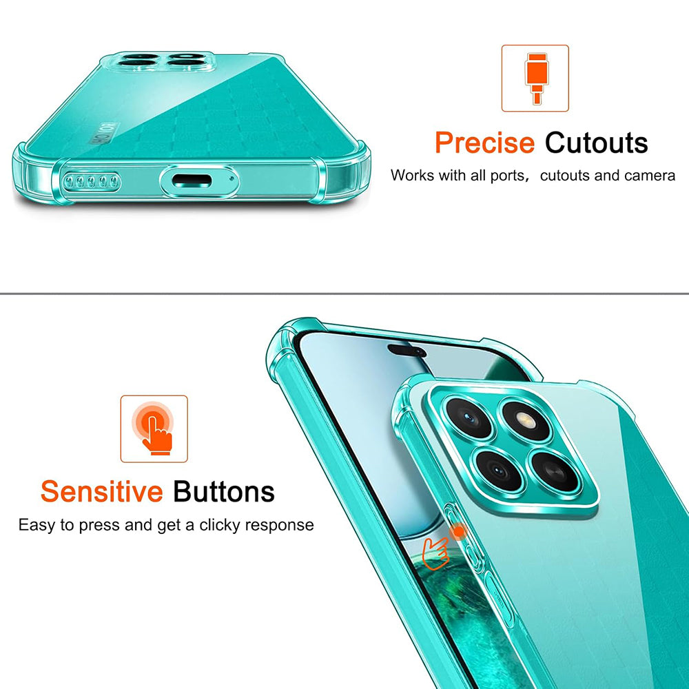 Pouzdro pro Honor X8c, Techsuit, Odolné proti nárazům, Průhledné