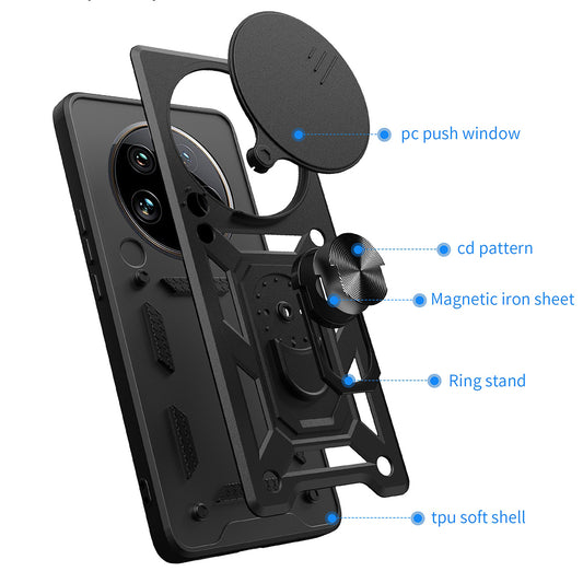 Pouzdro pro Honor X9c / Magic7 Lite, Techsuit, CamShield, růžové