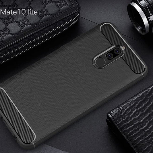 Pouzdro pro Huawei Mate 10 Lite, Techsuit, Carbon, Černé