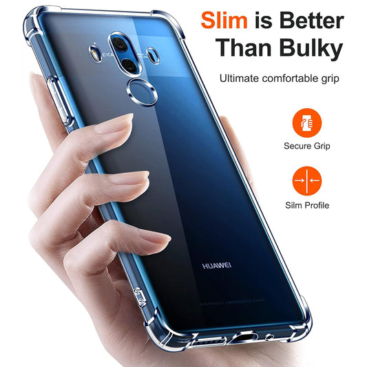 Pouzdro pro Huawei Mate 10 Pro, Techsuit, Odolné proti nárazům, Průhledné