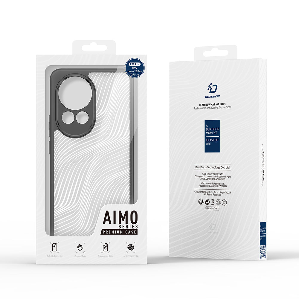 Pouzdro pro Huawei nova 12 Pro, DUX DUCIS, Aimo, Černé