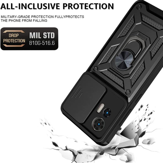 Pouzdro pro Motorola Edge 30 Neo, Techsuit, CamShield, Černé
