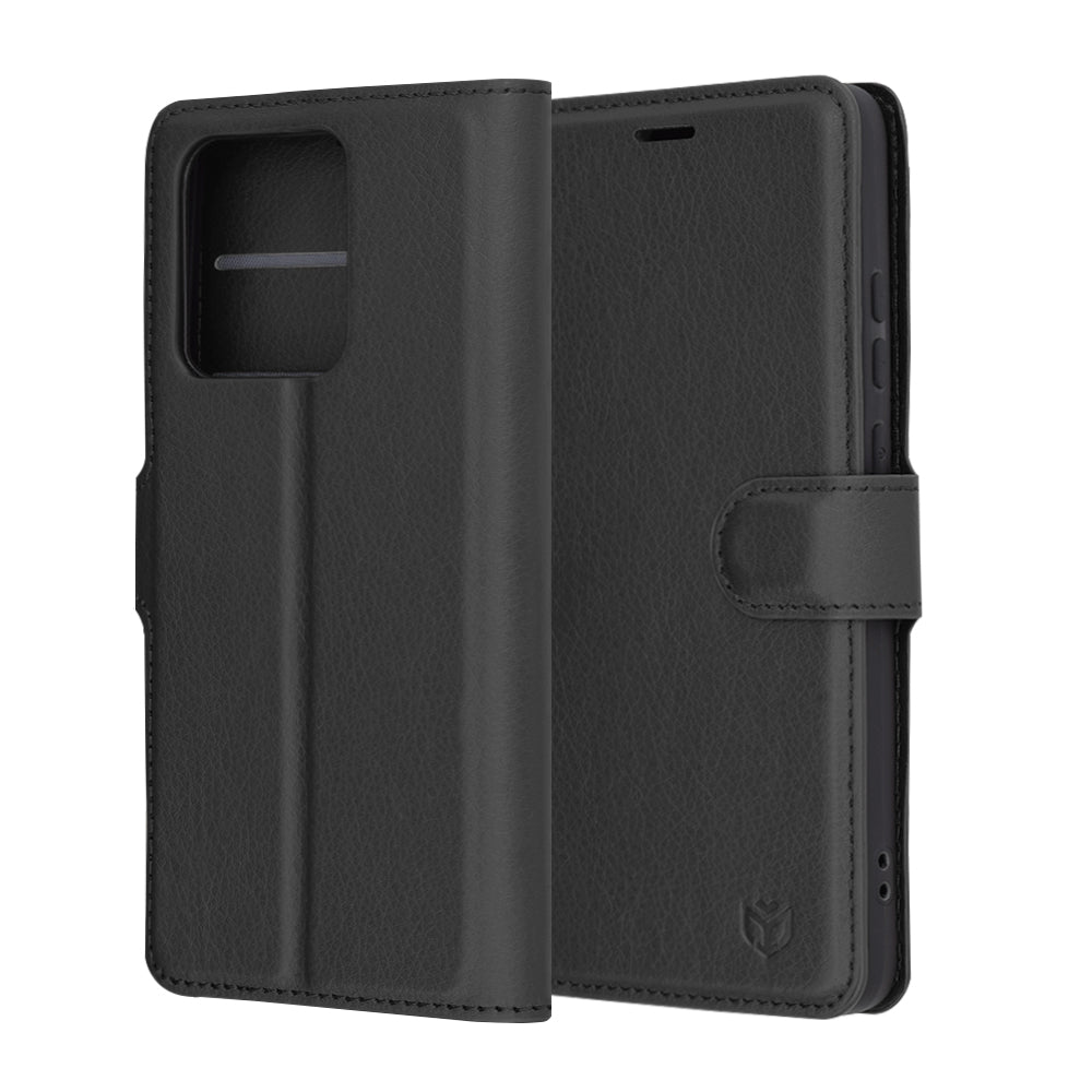 Pouzdro pro Motorola Edge 60 Neo / Edge 50 Neo, Techsuit, Leather Folio, Černá