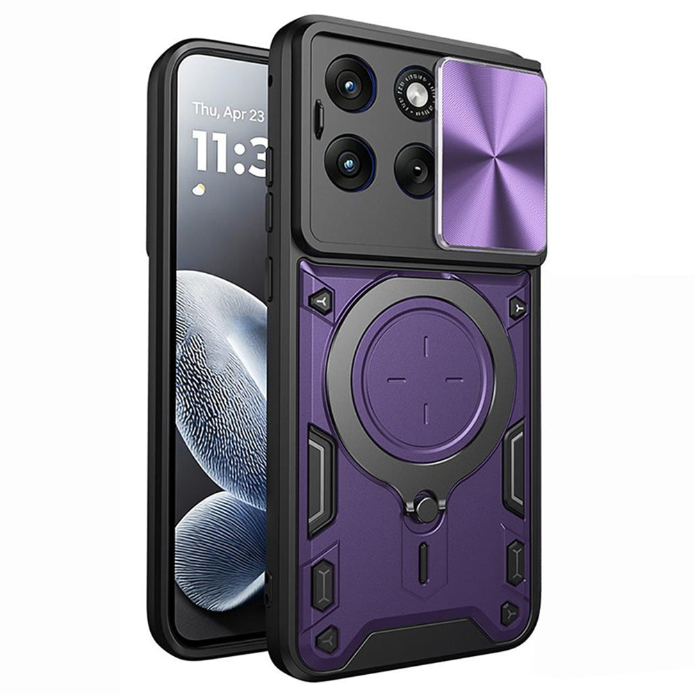 Pouzdro pro Motorola Edge 70 Fusion, Techsuit, CamGuard Pro, Fialové