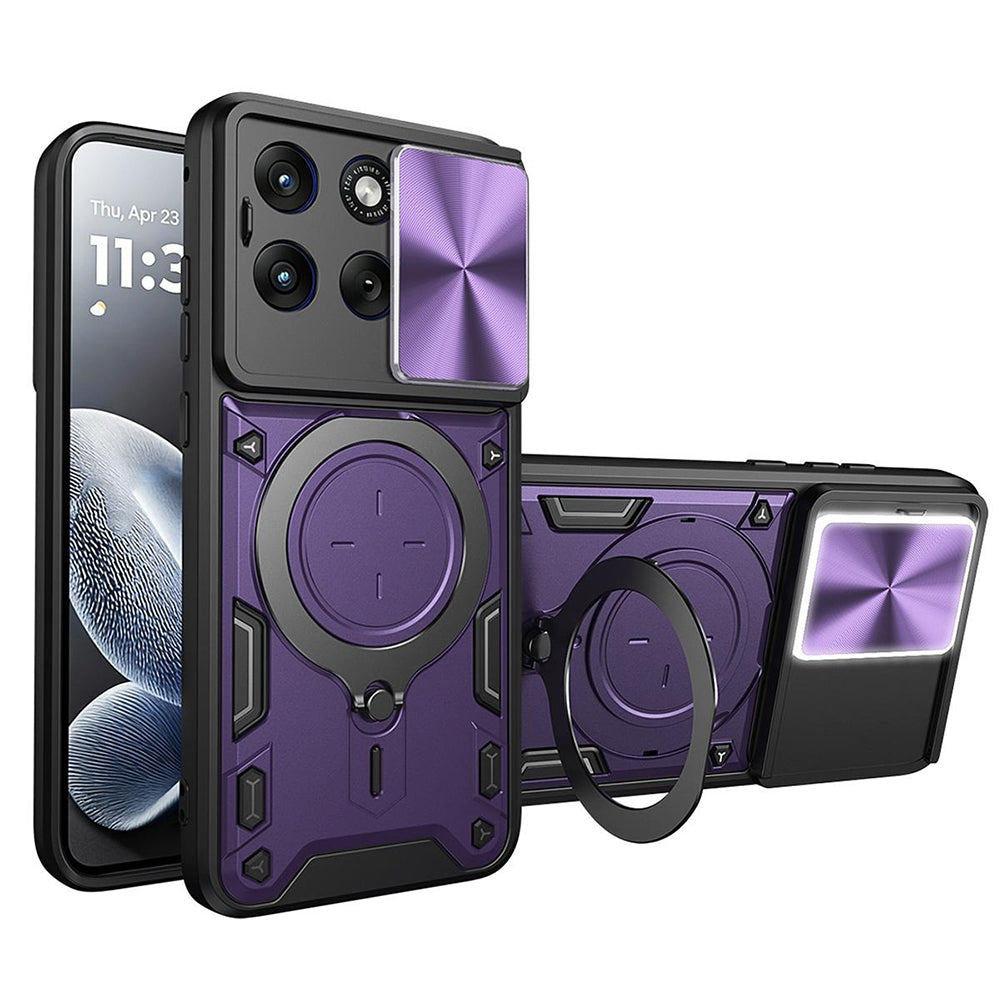 Pouzdro pro Motorola Edge 70 Fusion, Techsuit, CamGuard Pro, Fialové