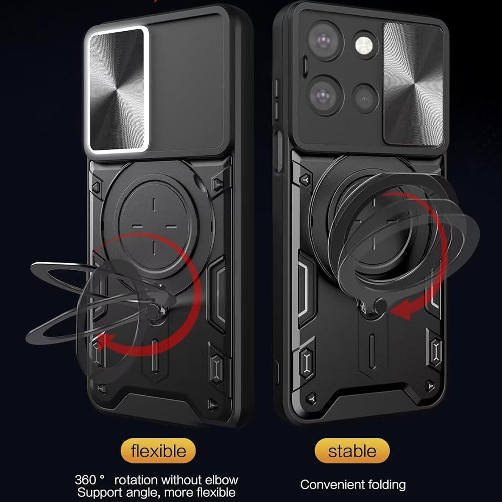 Pouzdro pro Motorola Edge 70 Fusion, Techsuit, CamGuard Pro, Černá