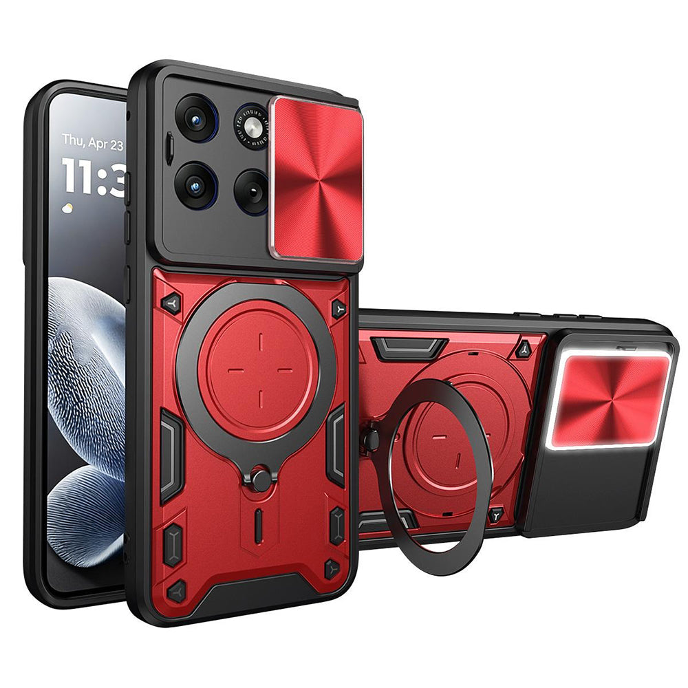Pouzdro pro Motorola Edge 70 Fusion, Techsuit, CamGuard Pro, Červené