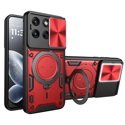 Pouzdro pro Motorola Edge 70 Fusion, Techsuit, CamGuard Pro, Červené