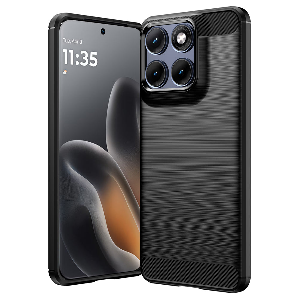 Case for Motorola Edge 70 Fusion, Techsuit, Carbon, Black