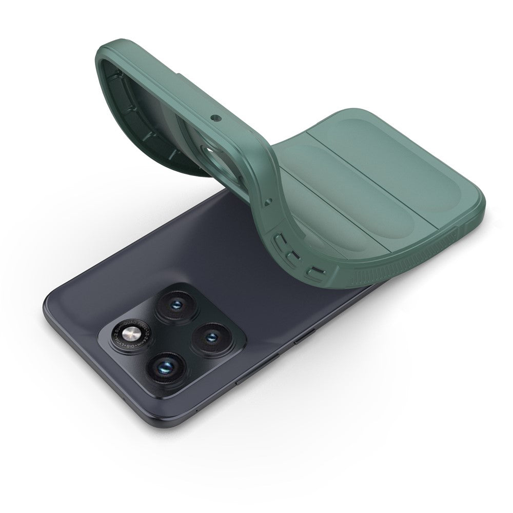 Pouzdro pro Motorola Edge 70 Fusion, Techsuit, Magic Shield, Zelené